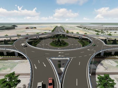 Nút giao thông 2 tầng ở Quảng Nam hoàn thành trong năm