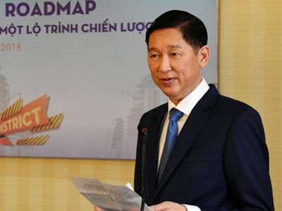 Ông Trần Vĩnh Tuyến tại buổi làm việc hôm nay. Ảnh: Tuyết Nguyễn.