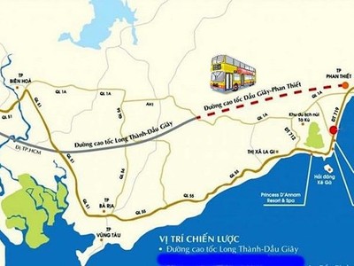 Đề xuất đầu tư 18.139 tỷ đồng xây 99 km cao tốc Phan Thiết - Dầu Giây