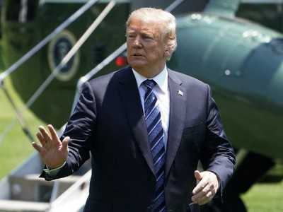 Tổng thống Mỹ tại Nhà Trắng hôm 25/5. Ảnh: AFP.