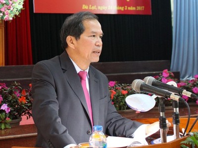 Bí thư Tỉnh ủy Lâm Đồng Nguyễn Xuân Tiến.