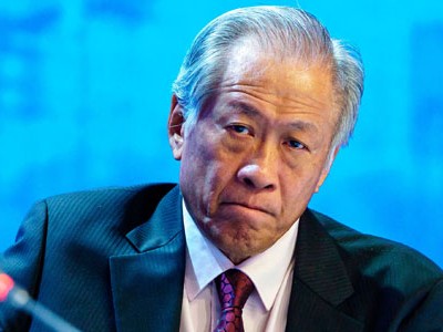 Bộ trưởng Quốc phòng Singapore Ng Eng Hen tại Đối thoại Shangri-la hôm 3/6. Ảnh: AFP.