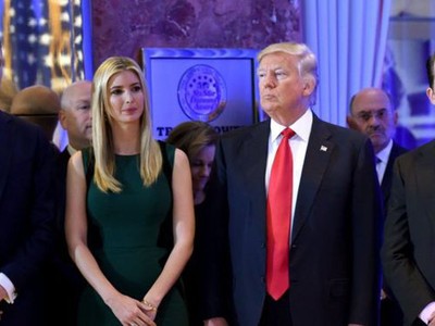 Tổng thống Donald Trump và 3 người con lớn (Ảnh: BBC).