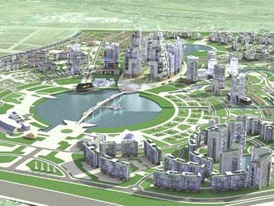 Phối cảnh dự án Khu đô thị Gia Lâm. Ảnh: Vingroup. 