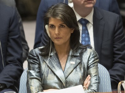 Đại sứ Mỹ tại Liên Hợp Quốc Nikki Haley (Ảnh: Reuters).