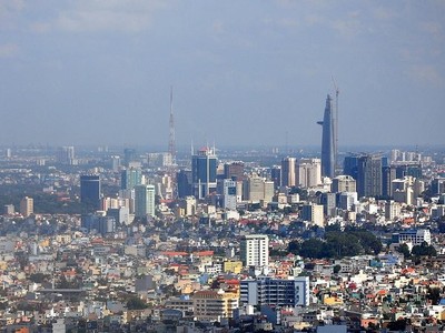 Ảnh minh họa: Thành phố Hồ Chí Minh nhìn từ trên cao.