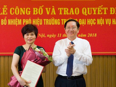 Bổ nhiệm Phó Hiệu trưởng Đại học Nội vụ Hà Nội