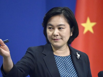 Người phát ngôn bộ ngoại giao Trung Quốc Hoa Xuân Oánh. Ảnh: Getty.