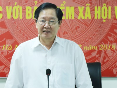 Bộ trưởng Nội vụ Lê Vĩnh Tân. Ảnh: Võ Hải.