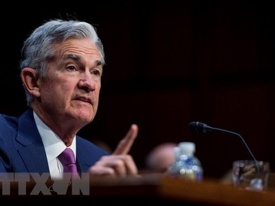 Chủ tịch FED Jerome Powell trong phiên điều trần trước một ủy ban Thượng viện Mỹ tại Washington DC., ngày 17/7. (Ảnh: EFE-EPA/TTXVN).