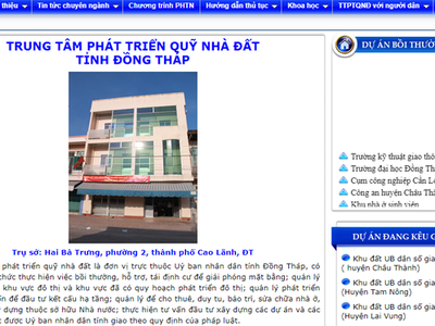 Qua công tác thanh tra, ngành chức năng tỉnh Đồng Tháp phát hiện hàng loạt sai phạm tại Trung tâm Phát triển quỹ nhà đất tỉnh Đồng Tháp.