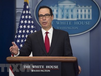 Bộ trưởng Tài chính Mỹ Steven Mnuchin. (Nguồn: AFP/TTXVN).