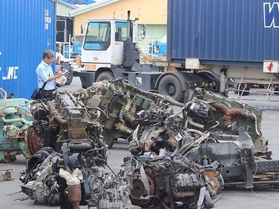 Phế liệu nhập khẩu tại cảng (ảnh minh hoạ).