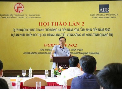 Chủ tịch UBND tỉnh Quảng Trị Nguyễn Đức Chính cho rằng quy hoạch chung cần phải bám sát dự báo phát triển của thành phố Đông Hà trong tương lai.