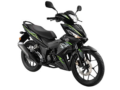 Honda RS150R 2018 bổ sung màu sơn đen Pearl Magellanic mới, giá không đổi.