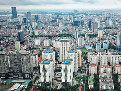 Nhiều quận của TP Hà Nội đang trong quá trình đô thị hoá nhanh. Ảnh: Giang Huy.