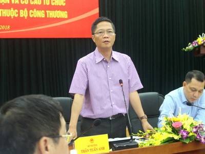 Bộ trưởng Công Thương Trần Tuấn Anh phát biểu tại hội nghị.