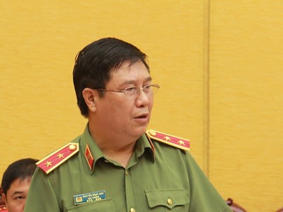 Trung tướng Nguyễn Ngọc Anh, Cục trưởng Cục Pháp chế và cải cách hành chính tư pháp, Bộ Công an. Ảnh Mps.gov.vn.