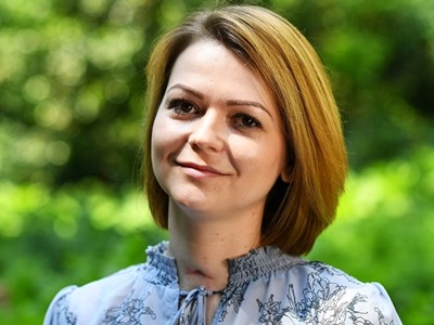 Yulia Skripal xuất hiện trước truyền thông ở Anh hồi tháng 5. Ảnh: AFP. 