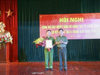 Trao quyết định bổ nhiệm Tư lệnh Cảnh sát cơ động