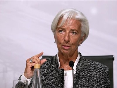 Tổng Giám đốc IMF Christine Lagarde tại cuộc họp báo ở Buenos Aires, Argentina ngày 21/7. (Ảnh: AFP/TTXVN)