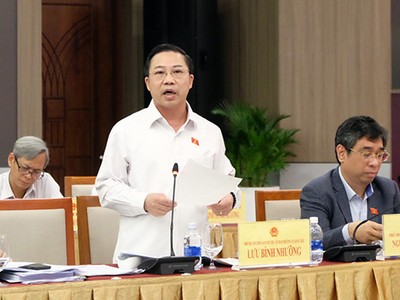 Đại biểu Lưu Bình Nhưỡng nêu ý kiến. Ảnh: V.Đ.