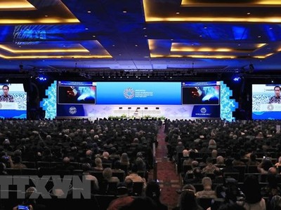 Quang cảnh phiên khai mạc hội nghị. (Ảnh: Thống Nhất/TTXVN).