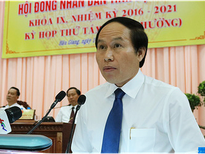 Đồng chí Lê Tiến Châu, Phó Bí thư Tỉnh ủy, Chủ tịch UBND tỉnh Hậu Giang.
