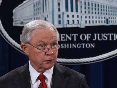 Jeff Sessions tại Washington ngày 28/10. Ảnh: AFP.
