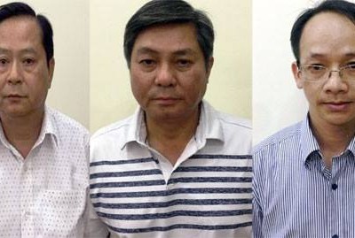 Từ trái qua lần lượt là ông Nguyễn Hữu Tín, ông Đào Anh Kiệt và ông Nguyễn Thanh Chương.