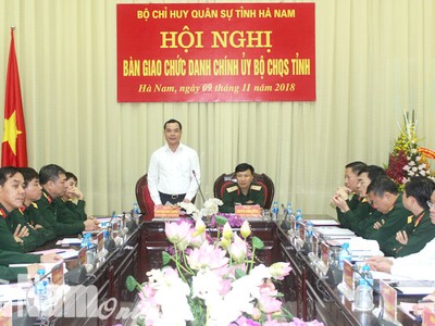 Triển khai quyết định nhân sự của Bộ Quốc phòng