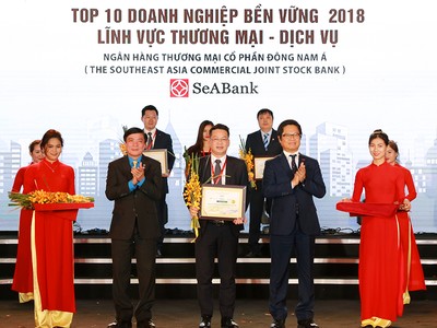 Seabank nằm trong top 10 doanh nghiệp bền vững Việt Nam