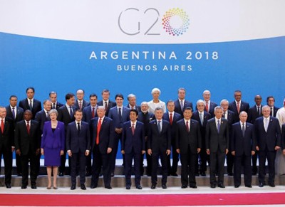 Lãnh đạo các nước chụp ảnh tại Hội nghị Thượng đỉnh G20 ở Buenos Aires, Argentina. Ảnh: Reuters.