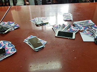 Số vé bị thu giữ. Ảnh: Hưng Yên.