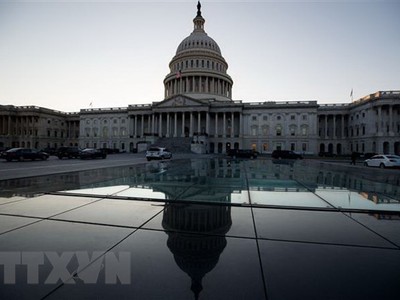 Tòa nhà Quốc hội Mỹ ở thủ đô Washington DC.. (Nguồn: THX/TTXVN)