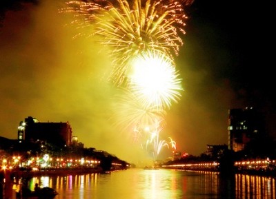 Bờ hồ Tam Bạc là một trong 5 điểm bắn pháo trong đêm giao thừa Tết Nguyên đán Kỷ Hợi 2019.