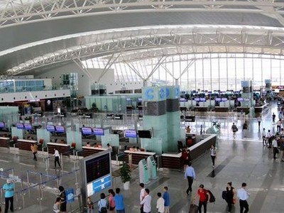 Nhà ga hành khách T2 - Nội Bài sẽ mở luồng riêng cho phóng viên quốc tế khi rời Hà Nội (ảnh: Hữu Nghị).