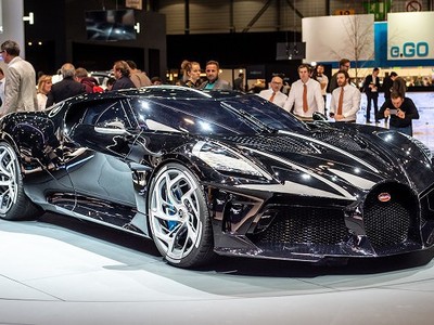Chiếc xe đắt giá nhất thế giới là Bugatti La voiture Noire tại triển lãm xe hơi Geneva.