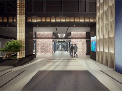 Sảnh chính Tòa nhà Leadvisors Tower, 36 Phạm Văn Đồng, Hà Nội.