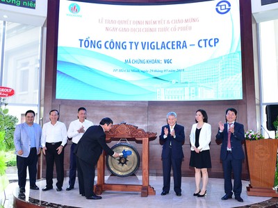 Viglacera bổ sung rổ hàng chất lượng trên HOSE