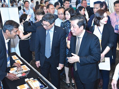 Ông Nguyễn Kim Anh, Phó Thống đốc NHNN tham dự sự kiện Banking Vietnam 2019.