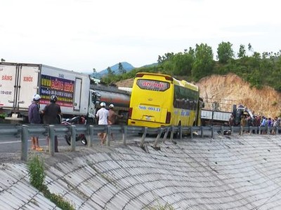 Hiện trường vụ tai nạn.