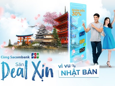 Chủ thẻ Sacombank JCB được du lịch Nhật Bản và tận hưởng nhiều ưu đãi khi mua sắm