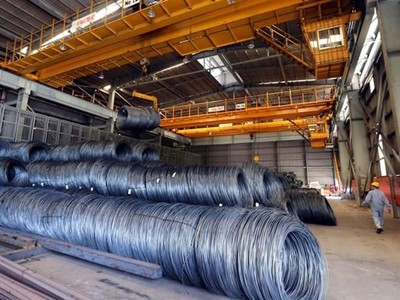 Các sản phẩm thép của Việt Nam có xuất xứ từ Hàn Quốc và Đài Loan sẽ chịu mức thuế rất nặng tại Mỹ. Ảnh: Vietnam+.