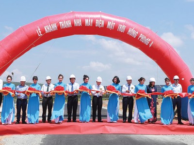 Hà Đô khánh thành Nhà máy điện mặt trời Hồng Phong 4 