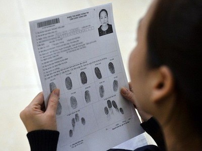 Phiếu thu thập thông tin dân cư (Ảnh minh hoạ).