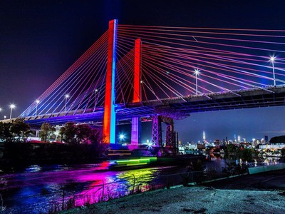 Diện mạo mới của cây cầu Kosciuszko từng bị ghét nhất New York (Mỹ). Ảnh: Curbed NY.