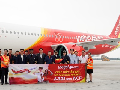 Vietjet khai thác tàu bay A321neo ACF 240 chỗ đầu tiên trên thế giới