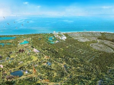 Phối cảnh quy hoạch tổng thể Safari Hồ Tràm.