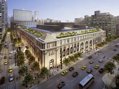 Khu văn phòng sang trọng tại khu đất vàng Manhattan đang thu hút sự cạnh tranh giữa Apple và Facebook. Ảnh: sqft.